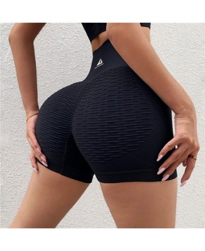 Peach Buttocks Hip Lift Yoga Shorts High Waist Fitness Sports Wear For Women Breathable Push Up Leggings Gym Running Yoga $14...