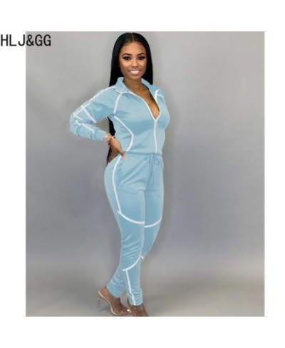 Fashion Sport Patchwork Two Piece Sets Women Zipper Long Sleeve Coat + Jogger Pants Tracksuits Casual Solid 2pcs Outfits $53....