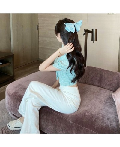 Cropped Jackets Women Puff Sleeve Sweet Solid Square Collar Fashion Korean Style Daily All-match Female Summer Outerwear Retr...