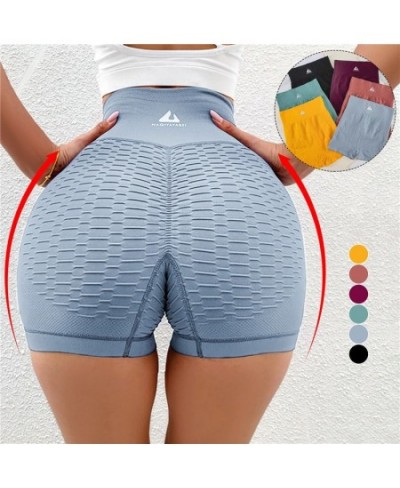 Peach Buttocks Hip Lift Yoga Shorts High Waist Fitness Sports Wear For Women Breathable Push Up Leggings Gym Running Yoga $14...