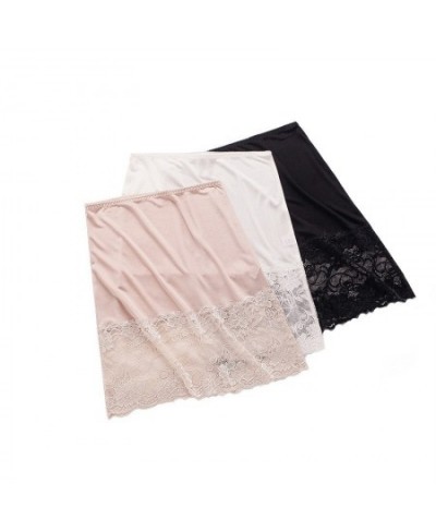 2PCS Women silk half slips petticoat chemise lace underskirt high waist 70% viscose 30% mulberry silk 3 colors. OR-63 $49.46 ...