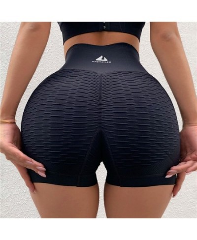 Peach Buttocks Hip Lift Yoga Shorts High Waist Fitness Sports Wear For Women Breathable Push Up Leggings Gym Running Yoga $14...