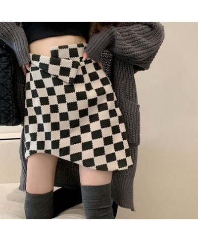 Mini Skirts Women Plaid Design All-match Spring New Fashion Korean Style Schoolgirls Elegant Daily Casual Simple Asymmetric I...