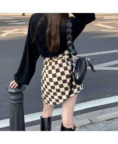 Mini Skirts Women Plaid Design All-match Spring New Fashion Korean Style Schoolgirls Elegant Daily Casual Simple Asymmetric I...