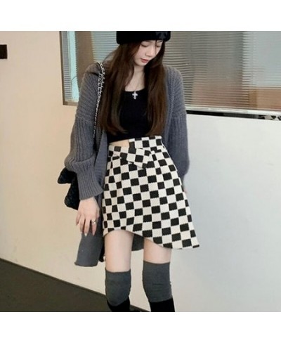 Mini Skirts Women Plaid Design All-match Spring New Fashion Korean Style Schoolgirls Elegant Daily Casual Simple Asymmetric I...