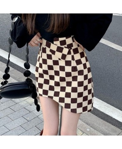 Mini Skirts Women Plaid Design All-match Spring New Fashion Korean Style Schoolgirls Elegant Daily Casual Simple Asymmetric I...