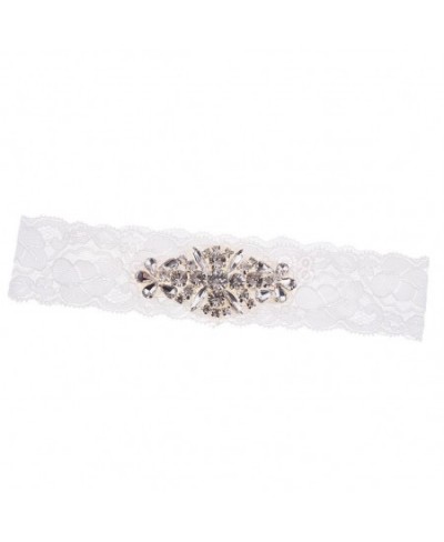 Elegant Crystal Diamante Wedding Bride Lace Garter Hen Stag Night Bachelorette Party Fancy Dress Gift $17.03 - Underwear