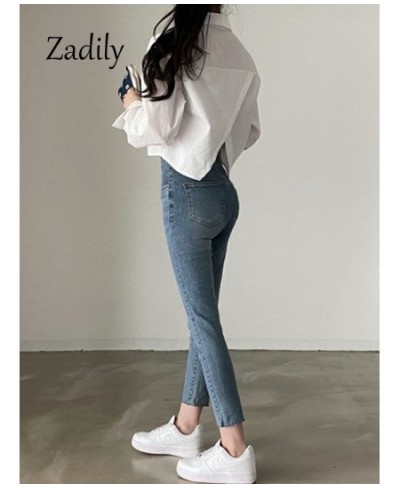 2023 Spring New Casual Long Sleeve Women White Shirt Korea Style Solid Button Up Split Woman Crop Tops Blouse Party Clothing ...