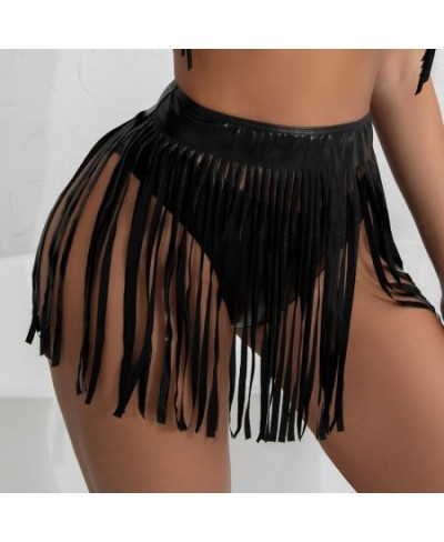 Sexy Clubwear Skirts Women High Waist Tassel Mini Skirts Cover Up Fringe Hot Dance Night Party Skirts Female $14.54 - Skirts