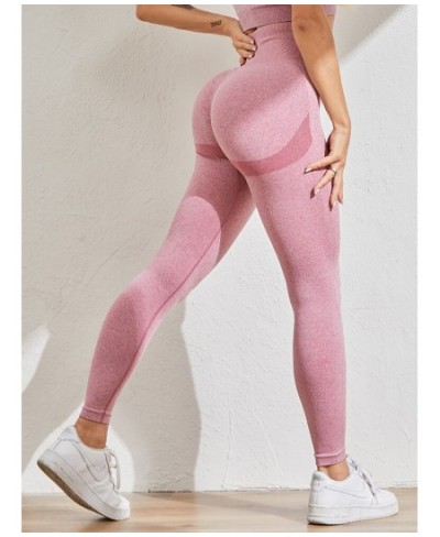 Women Fitness Leggings High Waist Seamless Sports Leggings Gym Push Up Booty Skinny Legging Feamle $27.25 - Bottoms