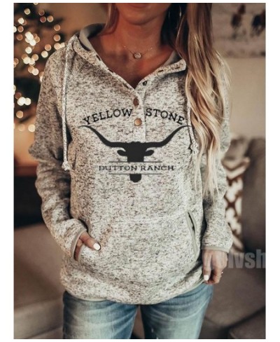 New Women Yellowstone Print Fashion Hoodies Female Sweatshirts Vintage Hooded Streetwear Pocket Tracksuit Y2k Oversized Cloth...