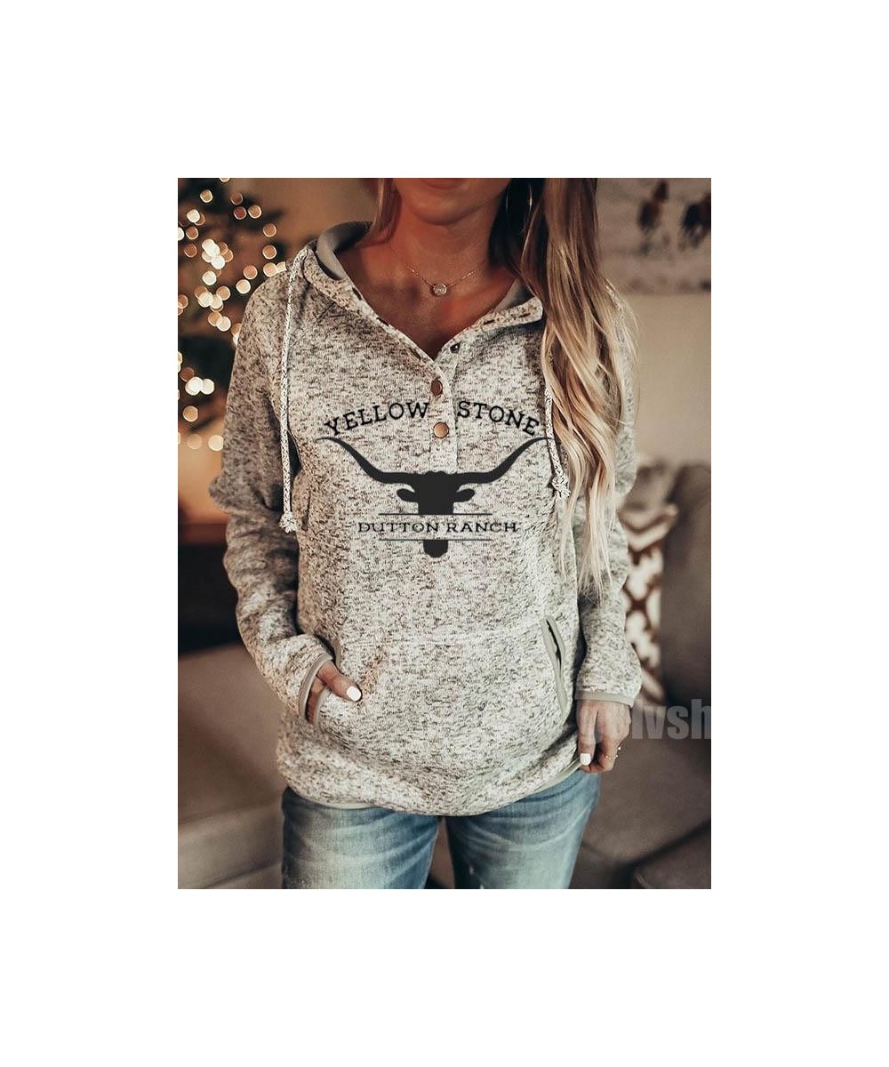 New Women Yellowstone Print Fashion Hoodies Female Sweatshirts Vintage Hooded Streetwear Pocket Tracksuit Y2k Oversized Cloth...