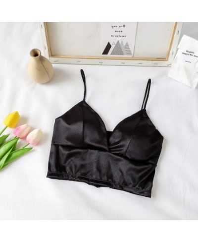 Sleeping Brassiere Push Up Bras Sexy Lingerie Top Wireless Bra Top Sexy Women Sexy Strap Silk Smooth Plunge Bralette Bra $21....