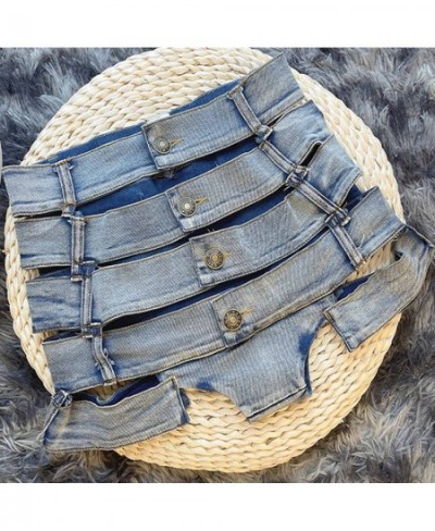 High Waist Women's Jeans Shorts 2023 Summer Denim Cotton Hole Splicing Bandage Ladies Skinny Sexy Nightclub Super Short Jeans...