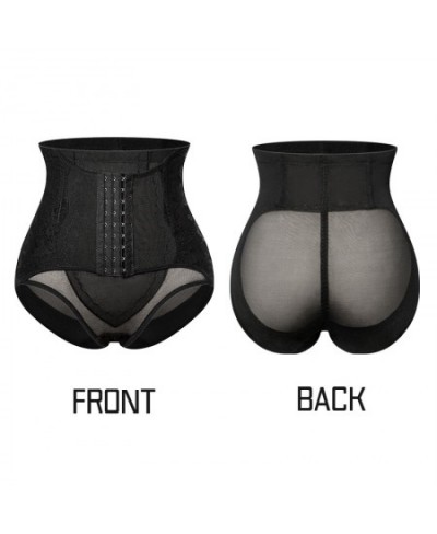 High Waist Panties Women Hip Shapewear Tummy Control Underwear Mesh Butt Lift Front Closure Slim Waist Trainer Steel Bones XX...