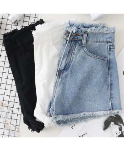 High Waisted A-word Jeans for Women Women's Summer 2022 New Korean Version Loose Student All-match Denim Super Shorts $38.76 ...