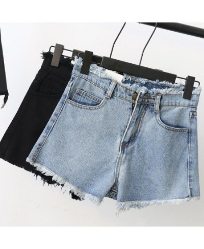 High Waisted A-word Jeans for Women Women's Summer 2022 New Korean Version Loose Student All-match Denim Super Shorts $38.76 ...