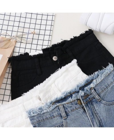 High Waisted A-word Jeans for Women Women's Summer 2022 New Korean Version Loose Student All-match Denim Super Shorts $38.76 ...