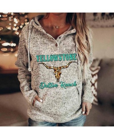 New Women Yellowstone Print Fashion Hoodies Female Sweatshirts Vintage Hooded Streetwear Pocket Tracksuit Y2k Oversized Cloth...