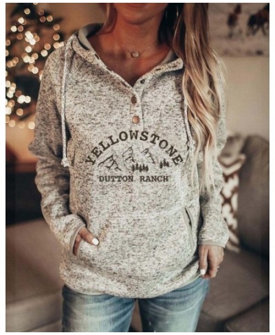 New Women Yellowstone Print Fashion Hoodies Female Sweatshirts Vintage Hooded Streetwear Pocket Tracksuit Y2k Oversized Cloth...