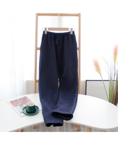 Cotton Air Layer Large Thicken Warm Women's Trousers Winter Flannel Pants For Pajama Bottoms Multiple Styles Couple Lounge We...