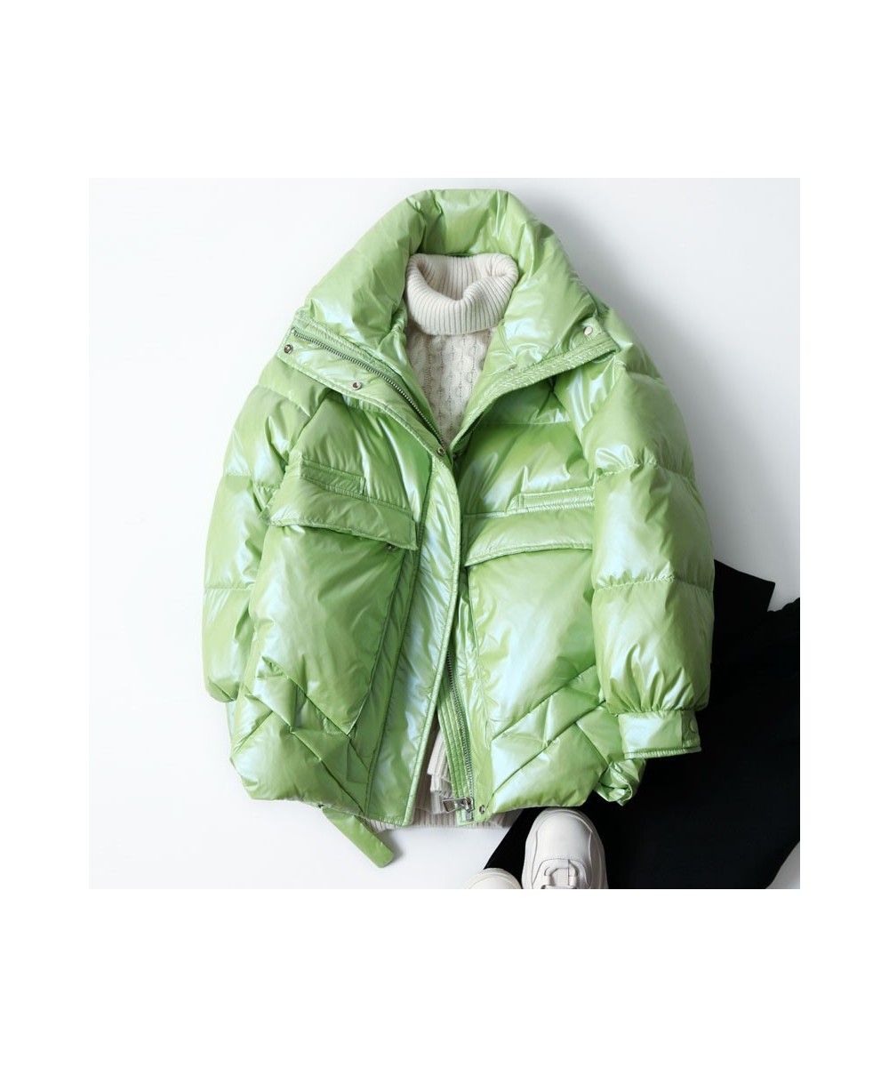 2022 Winter Women's Jacket Bright Casual Loose Coat Warm Female Parka Puffed Candy Colors Warm Snow Down Outerwear YR92 $95.1...