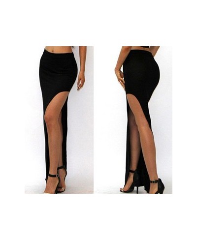 2023 New High Waist Skirt Sexy Women Long Skirts Lady Novelty Open Side Split High Waist High Slit Long Maxi Sexy Skirts $21....