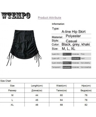 Skirts Female Harajuku 2023 Summer Autumn Period Ladies Thread Side Draw String Elastic Sexy Mini Skirts Womens Chic $28.94 -...