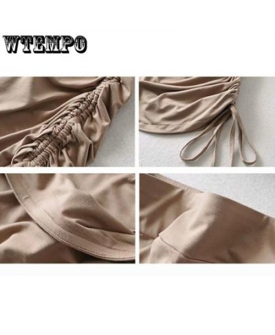 Skirts Female Harajuku 2023 Summer Autumn Period Ladies Thread Side Draw String Elastic Sexy Mini Skirts Womens Chic $28.94 -...