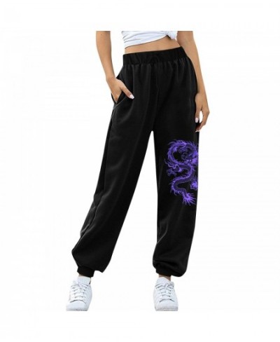 Women Sweatpants Harajuku Cartoon Printed Sports Leisure Wide Leg Pants Drawstring Pants Jogger 2022 Spring Autumn Cargo Pant...