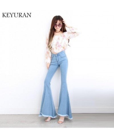 2023 Spring Fashion Women Vintage Tassel High Waist Long Boot Cut Denim Pants Lady Sexy Skinny jeans woman bell bottom jeans ...