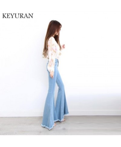 2023 Spring Fashion Women Vintage Tassel High Waist Long Boot Cut Denim Pants Lady Sexy Skinny jeans woman bell bottom jeans ...