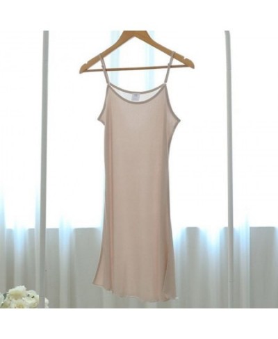 OR-62 Women mulberry silk sleeveless camisole nightdress nightgown petticoat full slips underdress 4 colors. $39.69 - Underwear