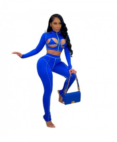 Women Sets Autumn Tracksuits Slim Long Sleeve Skinny Crop Tops+Pants Suit Two Piece Set Night Club Outfits 2 Pcs Streetwear $...