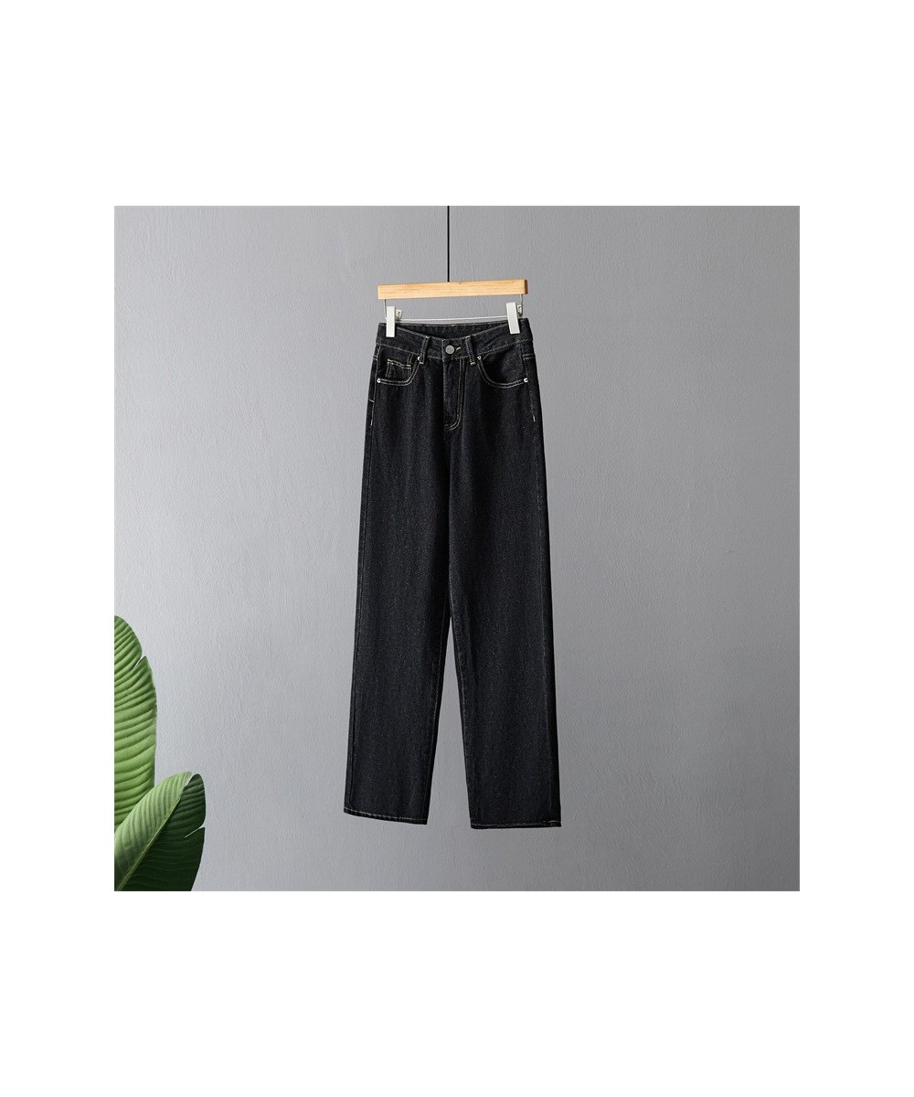 Japanese Fashion Simple High Wasit Straight Pants Vintage Soft Wide Leg Jeans Women 2023 Spring New Casual Denim Pantalon $92...