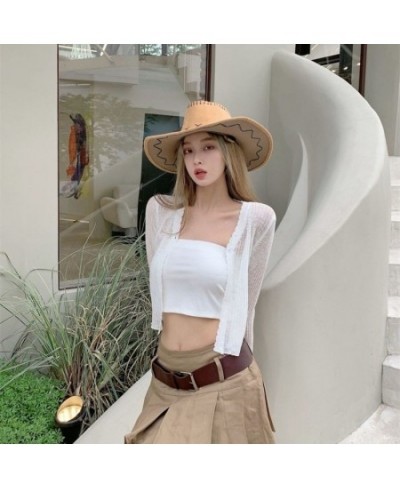 Cardigan Women Summer Sun-proof Minimalist Female Vacation Stylish Fashion Solid Slim Soft Streetwear All-match Thin Chic $22...