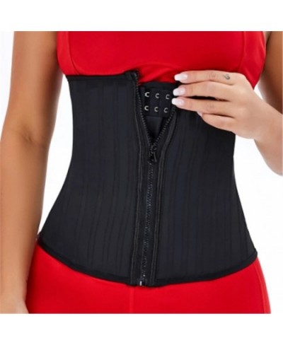 25 Steel Bone Waist Trainer Latex Removable Body Shaper with 2 Strap Zipper and Hook Modeling Strap Tummy Control Belt $68.86...