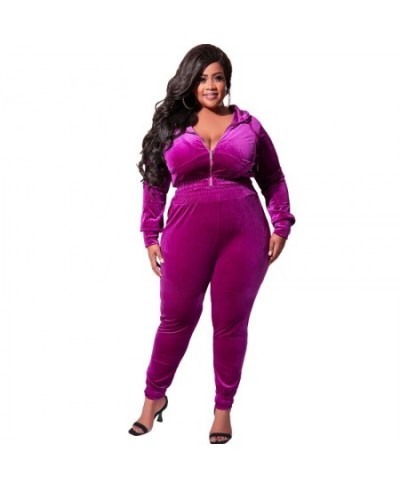 XL-5XL Fall Outfits Sweatsuits For Women Clothing Plus Size Two Piece Sets Casual Sport 2022 Tracksuits Pant Suits $65.34 - P...