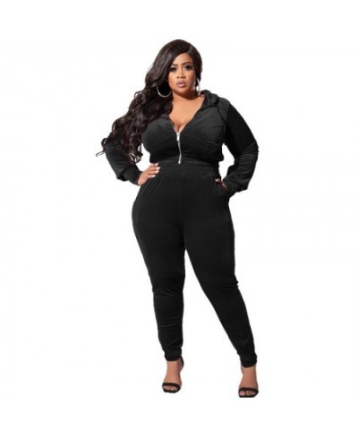 XL-5XL Fall Outfits Sweatsuits For Women Clothing Plus Size Two Piece Sets Casual Sport 2022 Tracksuits Pant Suits $65.34 - P...