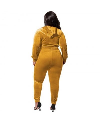 XL-5XL Fall Outfits Sweatsuits For Women Clothing Plus Size Two Piece Sets Casual Sport 2022 Tracksuits Pant Suits $65.34 - P...