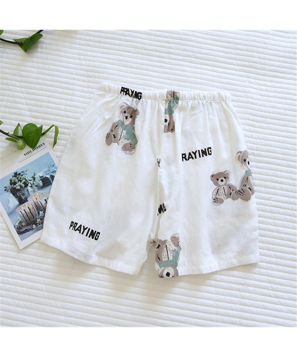 Women Shorts Cotton Yarn Pajama Pants Summer Casual Drawstring Breathable Loose Sleeping Pants For Girls Soft Cool Shorts M-X...