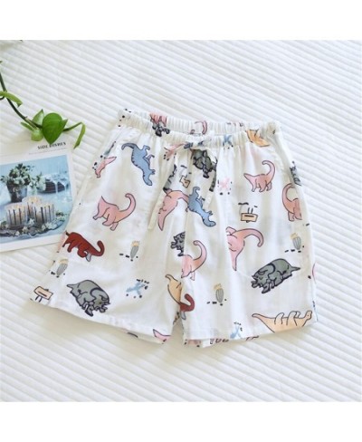 Women Shorts Cotton Yarn Pajama Pants Summer Casual Drawstring Breathable Loose Sleeping Pants For Girls Soft Cool Shorts M-X...