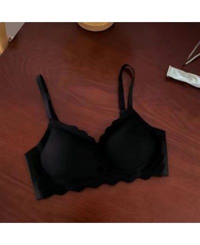 Sexy Seamless Women's Underwear Thin Section Small Chest Gathered No Steel Ring Shows Small Ladies Comfortable Sleep Bra $23....