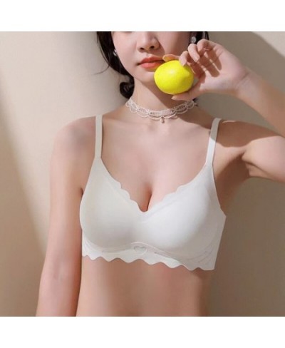 Sexy Seamless Women's Underwear Thin Section Small Chest Gathered No Steel Ring Shows Small Ladies Comfortable Sleep Bra $23....