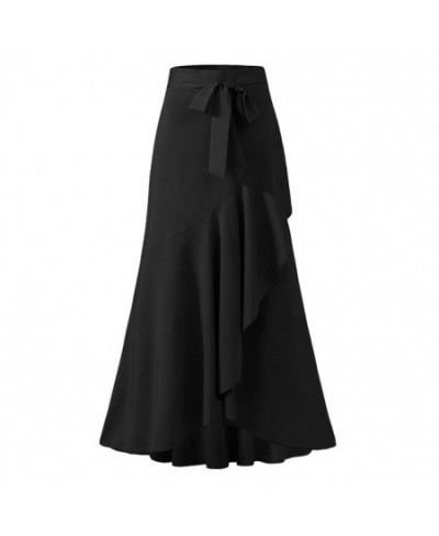 Women Skirt All Match Waist Belt Lace Fishtail Design Sexy Streetwear Polyester High Waist Long Skirt Spring Clothing $42.10 ...