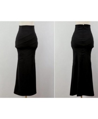 new Mermaid Skirt Women Sexy Fishtail Slim Floor-Length Vintage Long Skirts $52.30 - Skirts