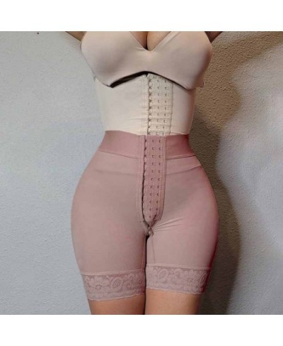 Butt Lifter Compression Garment Front Closure Tummy Control Women's Pantaloons Lace Abdomen Shorts $67.09 - Underwear