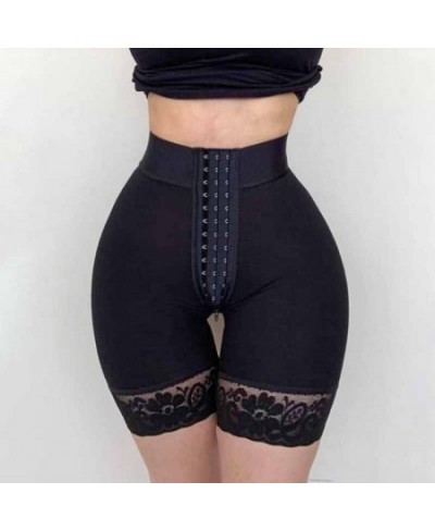 Butt Lifter Compression Garment Front Closure Tummy Control Women's Pantaloons Lace Abdomen Shorts $67.09 - Underwear