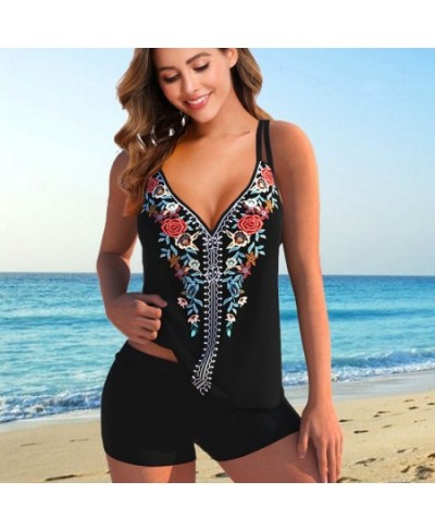 2022 New Swimsuit Sexy Plus Size Tankini Women Printed Two Piece Bikini Set Beachwear Bathing Suit Female Summer Swimwear 8XL...