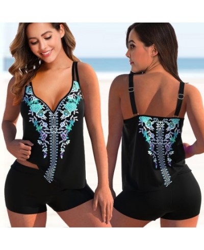 2022 New Swimsuit Sexy Plus Size Tankini Women Printed Two Piece Bikini Set Beachwear Bathing Suit Female Summer Swimwear 8XL...